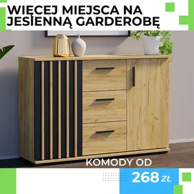Pojemne komody na nową jesienna garderobę. Wybierz swój model teraz.