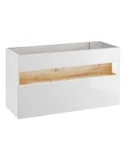 Szafka pod umywalkę biały połysk - Laures 2X 120 cm w sklepie o6i2u8y4t0z.info