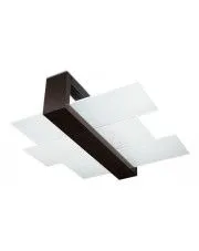 Nowoczesny szklany plafon E777-Heko - wenge w sklepie o6i2u8y4t0z.info