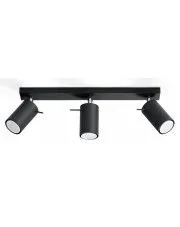 Designerski plafon halogenowy E783-Sewo - czarny w sklepie o6i2u8y4t0z.info