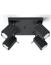 Kwadratowy plafon LED E789-Rexi - czarny w sklepie o6i2u8y4t0z.info