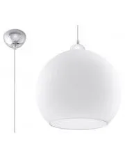 Okrągła szklana lampa wisząca LED E830-Romulus - biały w sklepie o6i2u8y4t0z.info