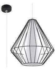 Industrialna lampa wisząca druciana E843-Gylfi - czarny w sklepie o6i2u8y4t0z.info