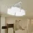 Fotografia Szklana lampa sufitowa elipsa do salonu - E979-Gary z kategorii Sypialnia