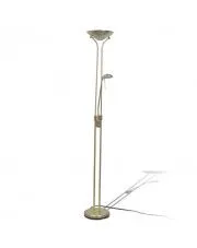 Złota lampa podłogowa LED dwupunktowa - EX05-Galert w sklepie o6i2u8y4t0z.info