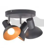Czarno-złota lampa sufitowa plafon - EX119-Cubot w sklepie o6i2u8y4t0z.info
