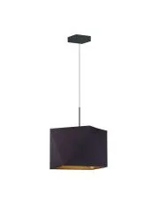 Lampa wisząca z abażurem na czarnym stelażu - EX306-Xafi - 5 kolorów w sklepie o6i2u8y4t0z.info