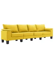 4-osobowa sofa żółta z podłokietnikami - Ezof 4Q w sklepie o6i2u8y4t0z.info