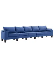 Pięcioosobowa ekskluzywna niebieska sofa - Ezof 5Q w sklepie o6i2u8y4t0z.info