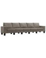 5-osobowa sofa z poduszkami taupe - Magnex 5Q w sklepie o6i2u8y4t0z.info