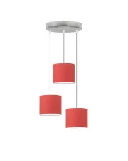 Skandynawska lampa wisząca na srebrnym stelażu - EX443-Soreli - 18 kolorów w sklepie o6i2u8y4t0z.info