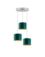 Lampa wisząca z trzema zwisami na stalowym stelażu - EX451-Ralos - 5 kolorów w sklepie o6i2u8y4t0z.info