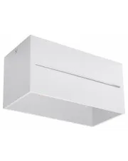 Biały geometryczny plafon LED - EX510-Prima w sklepie o6i2u8y4t0z.info