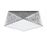 Srebrny geometryczny plafon EX590-Hexi