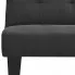 Tapicerowana rozkładana ciemnoszara sofa Iluna 3X