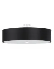Czarny elegancki plafon z abażurem 50 cm - EX662-Secret w sklepie o6i2u8y4t0z.info