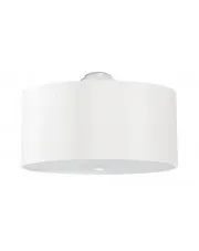 Biały okrągły plafon minimalistyczny 50 cm - EX665-Olafi w sklepie o6i2u8y4t0z.info