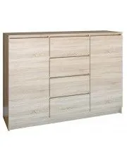 Komoda dąb sonoma 140 cm z szufladami Diegi 5X w sklepie o6i2u8y4t0z.info
