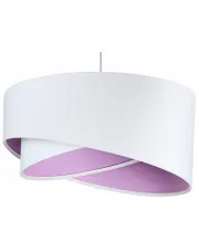 Biało-liliowa asymetryczna lampa wisząca - EX990-Ryvel w sklepie o6i2u8y4t0z.info