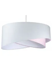Biało-różowa lampa wisząca z wzorem - EX1000-Romi w sklepie o6i2u8y4t0z.info