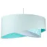 Miętowa lampa wisząca z abażurem - EXX01-Delris