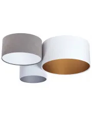 Biało-szary designerski plafon sufitowy - EXX43-Pueblar w sklepie o6i2u8y4t0z.info