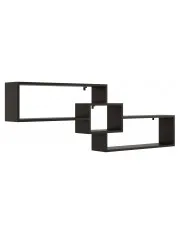 Czarna minimalistyczna półka wisząca - Froslin w sklepie o6i2u8y4t0z.info