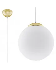Biało-złota lampa wisząca glamour 30 cm - EXX232-Amareo w sklepie o6i2u8y4t0z.info