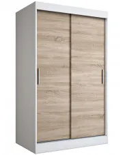 Szafa przesuwna biel + dąb sonoma 120 cm - Erco 3X w sklepie o6i2u8y4t0z.info