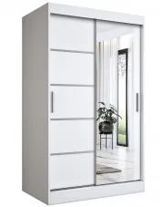 Biała szafa przesuwna z lustrem - Marmos 3X w sklepie o6i2u8y4t0z.info