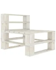 Biała sofa ogrodowa z palet drewnianych - Ibrex w sklepie o6i2u8y4t0z.info