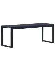 Czarna ławka ogrodowa 120,5 cm - Fordep w sklepie o6i2u8y4t0z.info