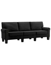 Trzyosobowa czarna sofa - Dionas 3X w sklepie o6i2u8y4t0z.info