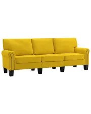 Luksusowa trzyosobowa żółta sofa - Dionas 3X w sklepie o6i2u8y4t0z.info
