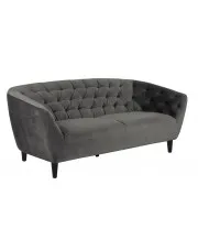 Szara sofa welurowa - Galax 3X w sklepie o6i2u8y4t0z.info