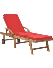 Czerwony leżak ogrodowy - Uwer w sklepie o6i2u8y4t0z.info