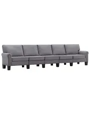 5-osobowa jasnoszara sofa dekoracyjna - Dionas 5X w sklepie o6i2u8y4t0z.info