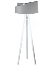 Szaro-biała skandynawska lampa stojąca trójnóg - S024-Silvano w sklepie o6i2u8y4t0z.info