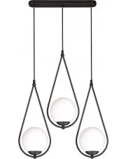 Czarna potrójna lampa wisząca nad stół - S054-Maestor w sklepie o6i2u8y4t0z.info