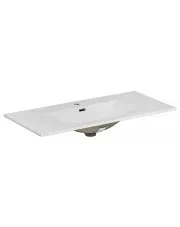 Prostokątna ceramiczna umywalka meblowa - Kenet 100cm w sklepie o6i2u8y4t0z.info