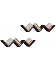 Wiszące półki na książki w kolorze wenge - Clyde w sklepie o6i2u8y4t0z.info