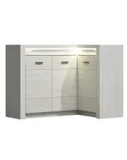 Komoda narożna kraft biały - Filin 15X w sklepie o6i2u8y4t0z.info