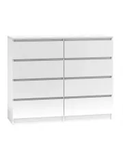 Biała duża komoda nowoczesna - Lonix 2X 140 cm w sklepie o6i2u8y4t0z.info