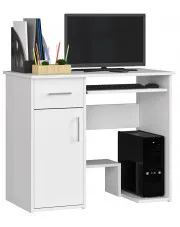 Białe biurko skandynawskie z szafką - Arko 2X w sklepie o6i2u8y4t0z.info