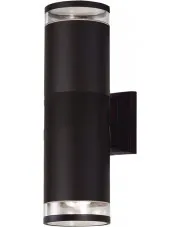 Czarna lampa ścienna tuba na taras - S310-Alokin w sklepie o6i2u8y4t0z.info