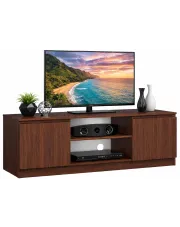 Klasyczna szafka RTV z półkami wenge - Galapi 3X 120 cm w sklepie o6i2u8y4t0z.info