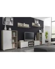 Meblościanka biała + dąb sonoma - Armo 3X w sklepie o6i2u8y4t0z.info