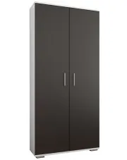 Szafa szerokości 80 cm na ubrania Armo 3R - biała + czarna w sklepie o6i2u8y4t0z.info