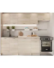 Meble kuchenne 240 cm 7 sztuk dąb sonoma - Sevito 4S w sklepie o6i2u8y4t0z.info