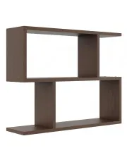 Minimalistyczna ciekawa półka wisząca w kolorze wenge - Keller w sklepie o6i2u8y4t0z.info